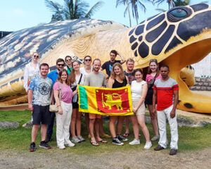 Group of Tourists in Sri Lanka