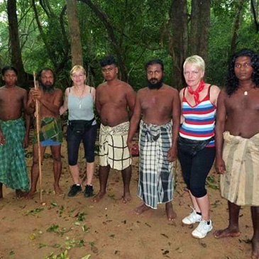 Group of tourists in Sri Lanka