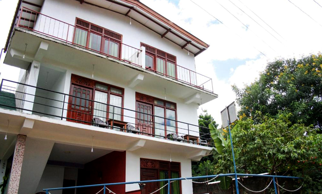 Hotel exterior in Sri Lanka
