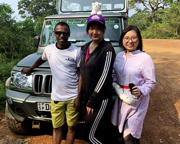 Group of Tourists in Sri Lanka