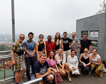 Group of Tourists in Sri Lanka