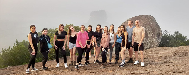 Group of Tourists in Sri Lanka