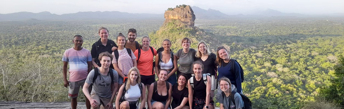 Group of tourists in Sri Lanka