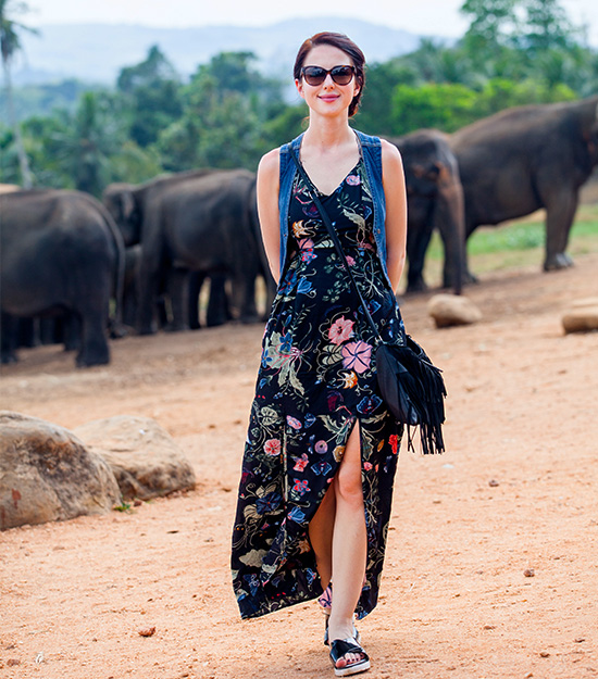 Group of Tourists in Sri Lanka