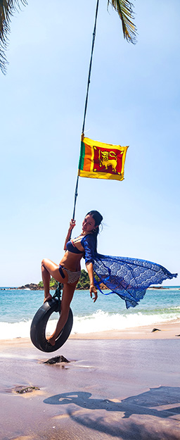 Group of Tourists in Sri Lanka