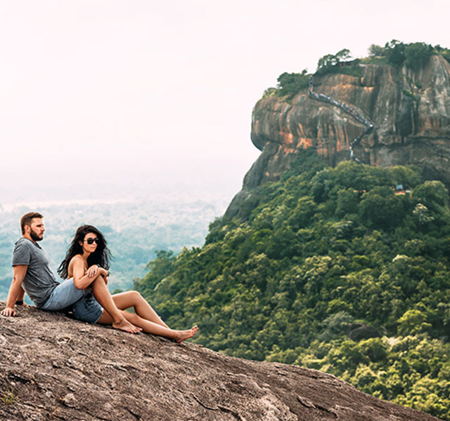 Group of Tourists in Sri Lanka