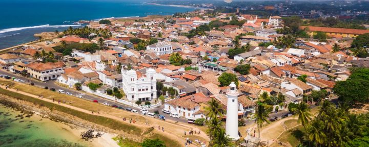 Aerial view of Galle Fort