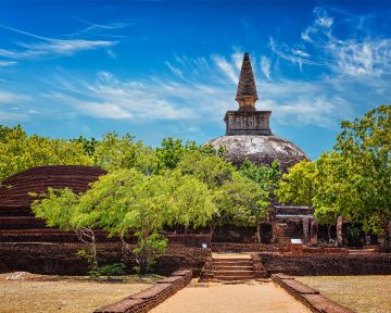 Ancient stupa in Sri Lanka