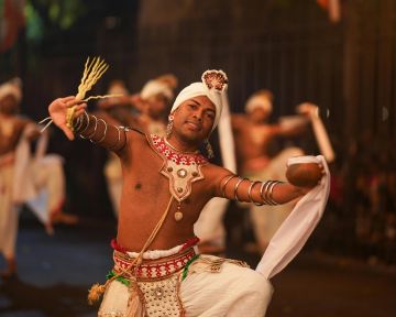 Traditional Sri Lankan dance performance